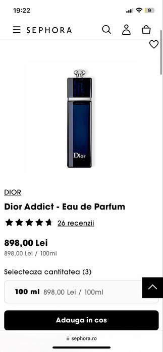 Parfum Dior Addict 100ml pentru femei