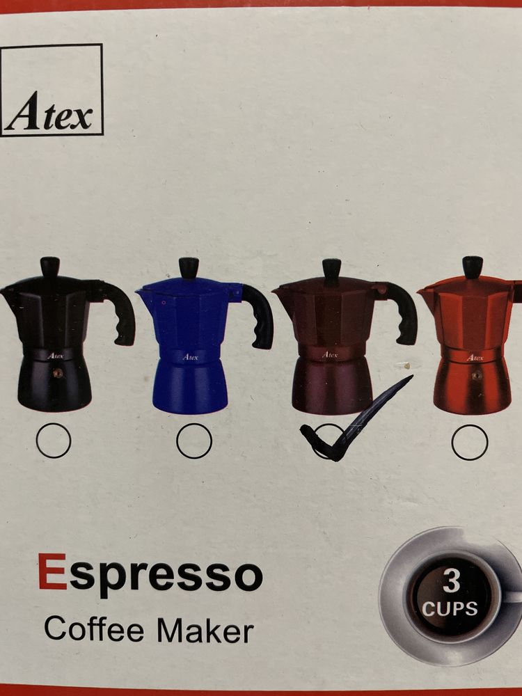 Гейзерная кофеварка Atex