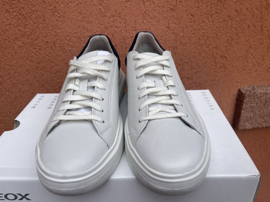Tenisi Geox originali noi piele pantofi sport adidasi sneakers