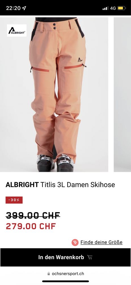 Pantaloni SKI/ Snowboard Albright de dama size 36 (S) noi