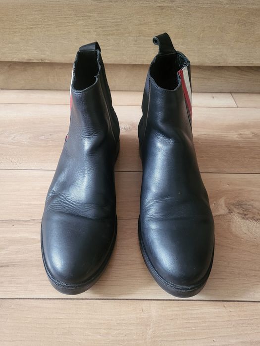 Оргинални боти Tommy Hilfiger от естествена кожа