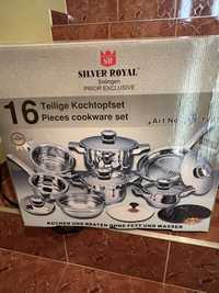 Set vase Silver Royal 16 piese