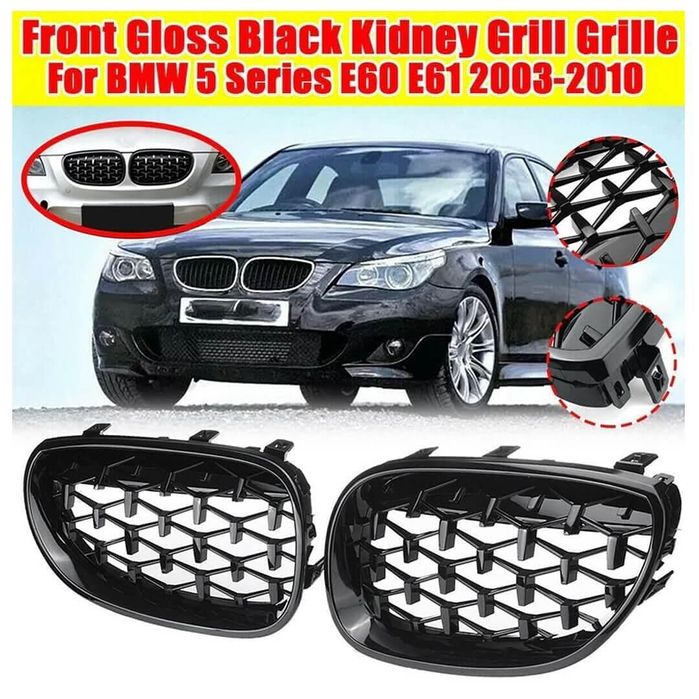 Бъбреци решетки за bmw 5-та серия e60 / e61 (2003-2010) 1 diamond styl