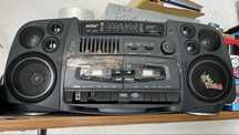 Radiocasetofon vintage Elta Jumbo Stereo – dublu deck, USB, AUX, radio