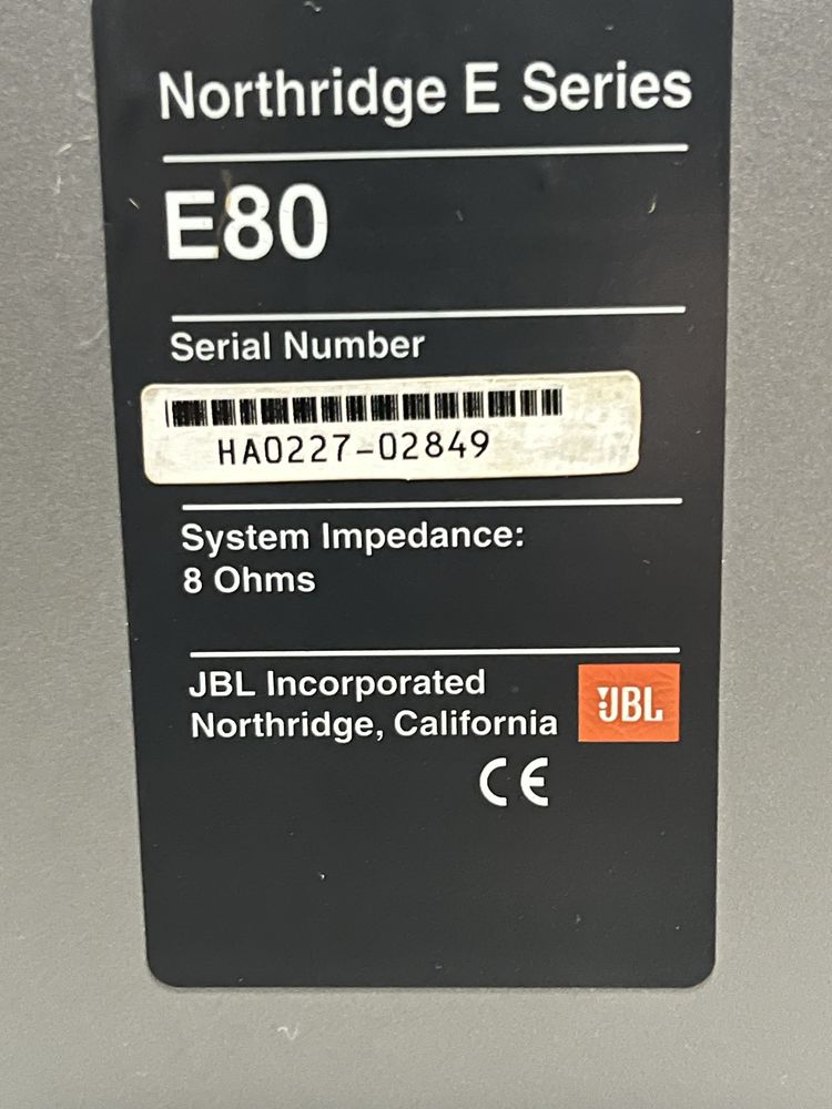 Boxe jbl E-80 200w/8Ohmi