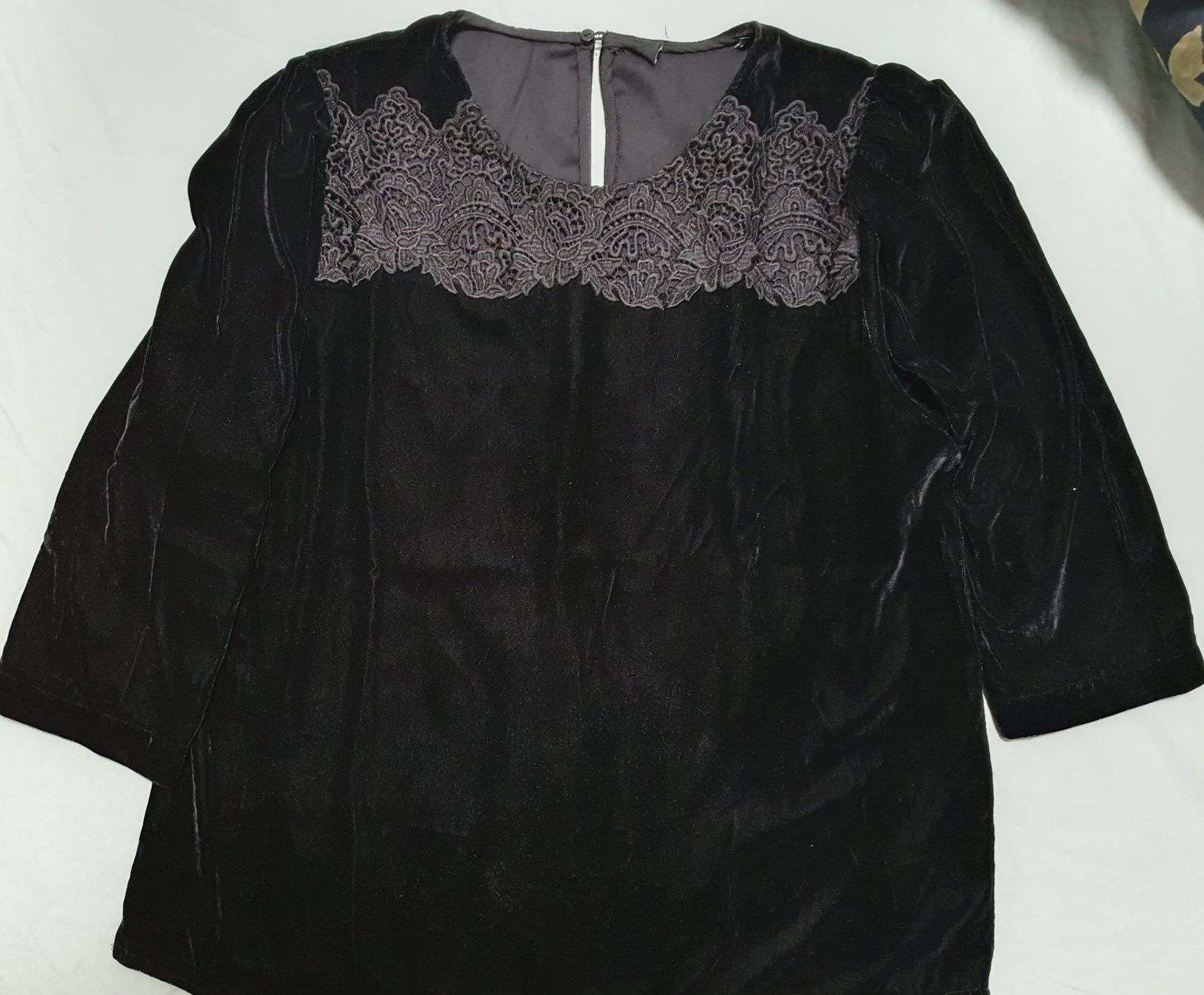 Bluza dama din catifea Zara