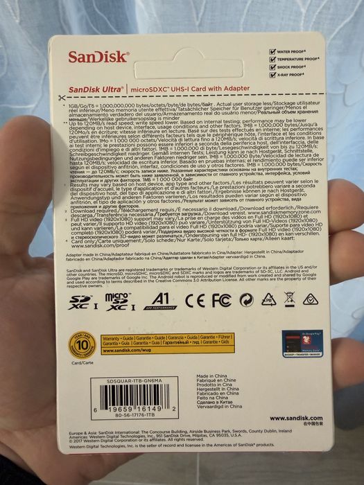 Card microSD SanDisk Ultra - 1TB - Nou / Sigilat