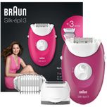 Epilator Braun Silk-épil 3 3-410, 20 pensete, cap de ras, capac tuns