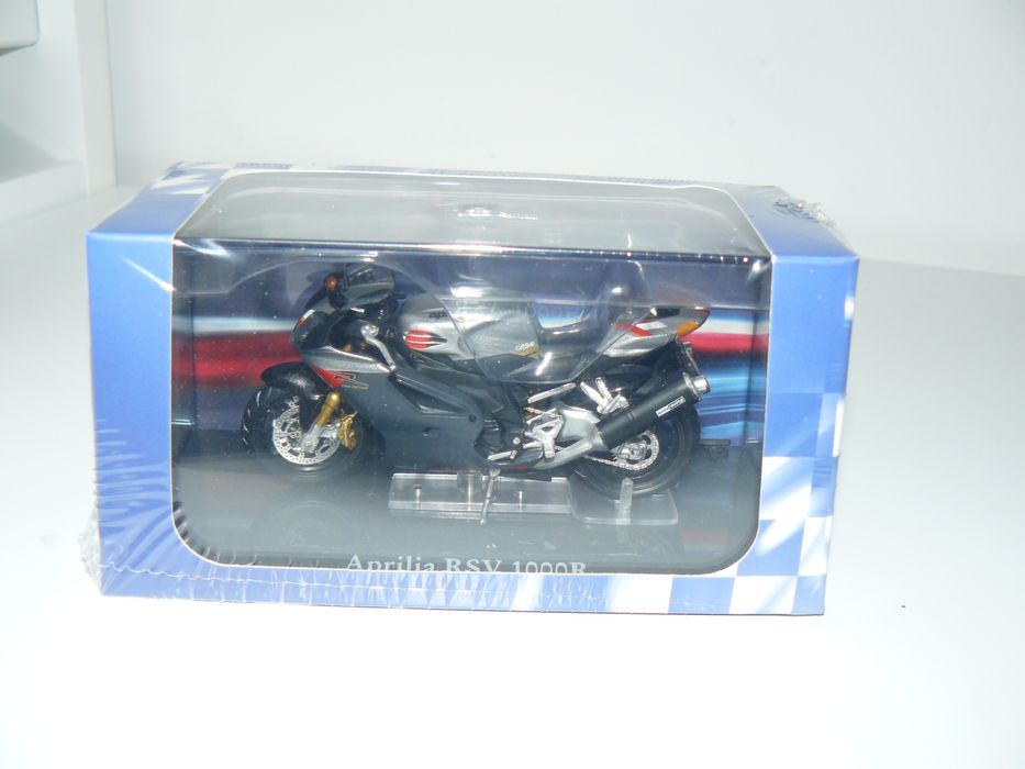 Macheta Moto APRILIA RSV 1000 R, Noua in Cutie,Scara 1:24