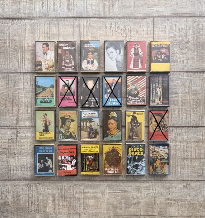 Lot 20 casete originale prima presa Electrecord - muzica romaneasca