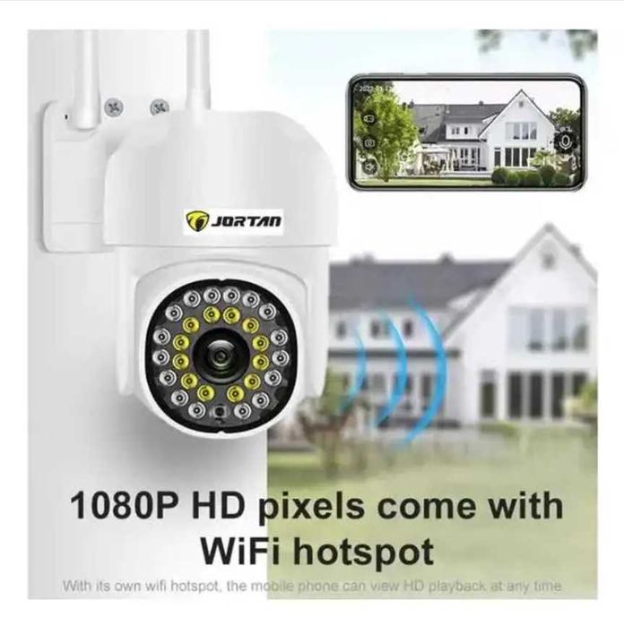 Camere de Supraveghere 4x WiFi Jortan, UltraHD Card MicroSD 64GB Bonus