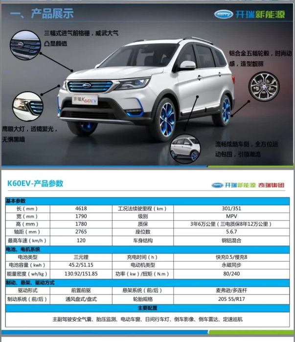 Продаётся электромобиль Karry K60EV