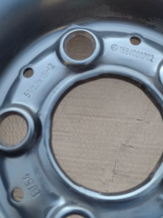 Топ състояние 15-5х112 ЕТ54 5.5j Mercedes A klase A168