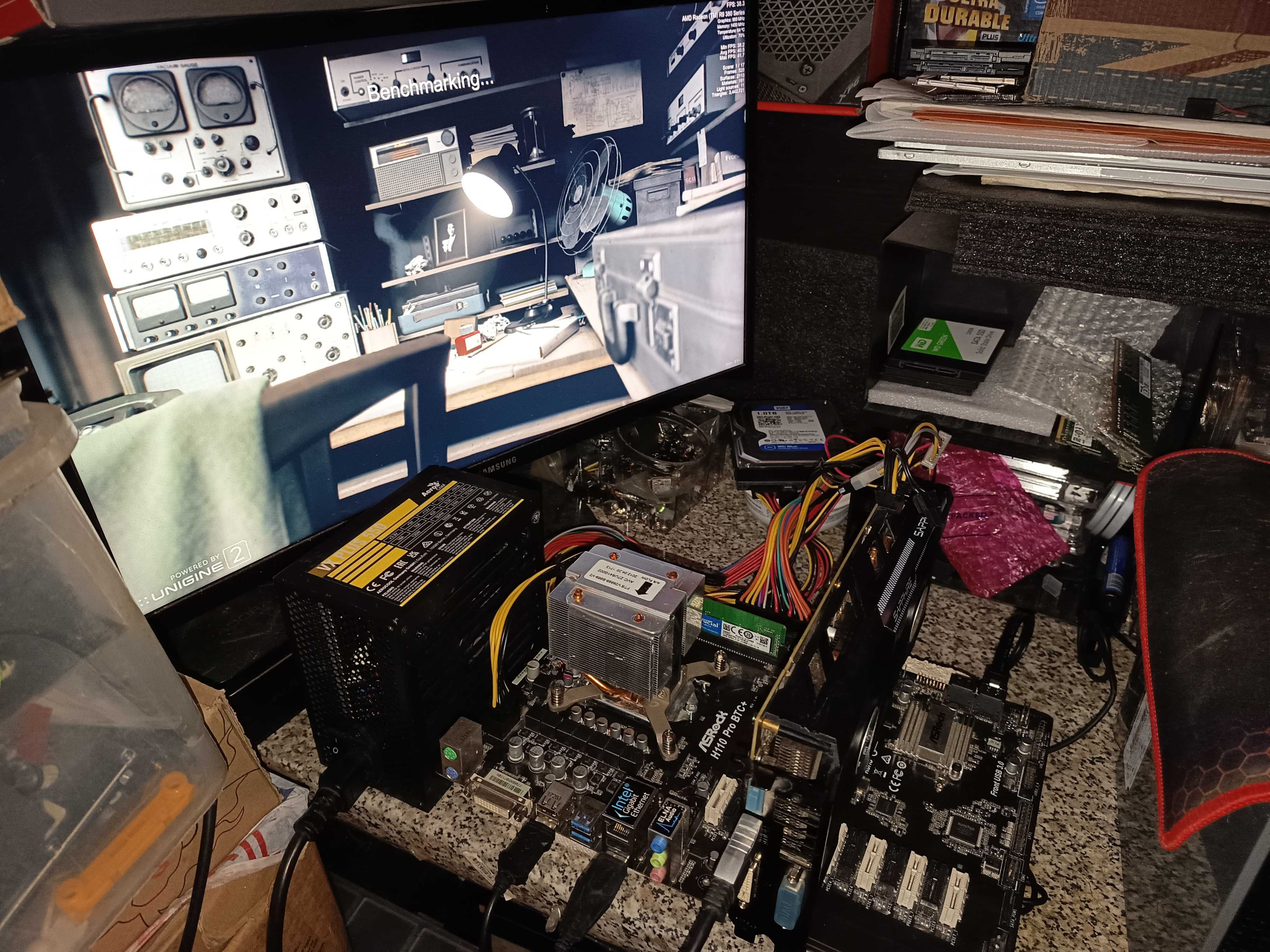 Kit gen 6 Pentium g4400 + placa baza  + placa  video Radeon R9 380 4gb