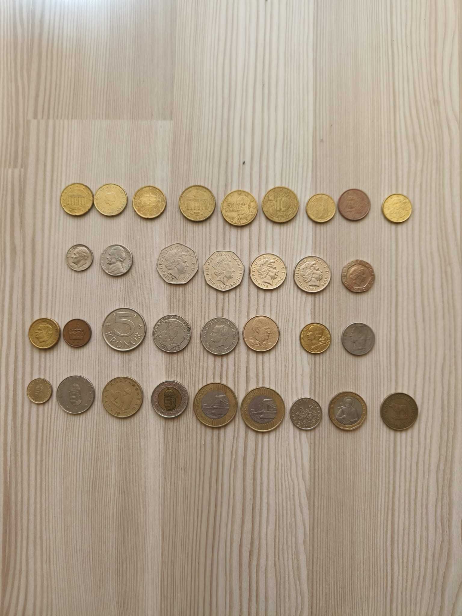 Lot 33 monede vechi diferite tari