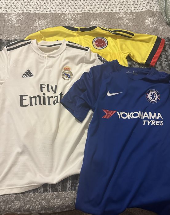 Оригинални футболни тениски Real Madrid, Chelsea, Colombia размер S
