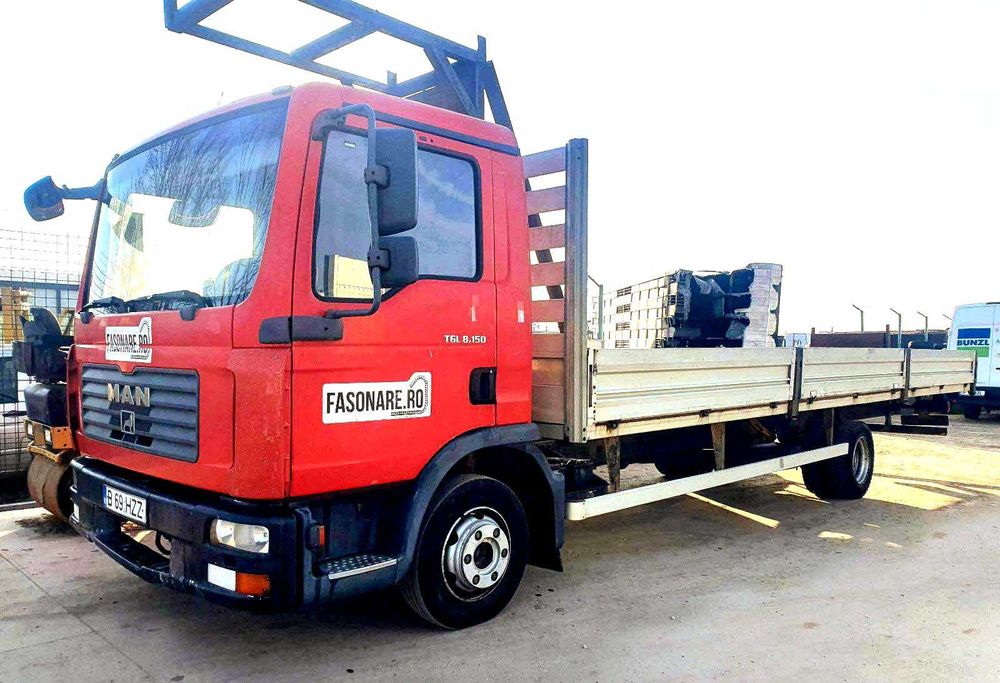 MAN TGL 8.150, platou  lungime 7 metrii, an fabricatie 2008