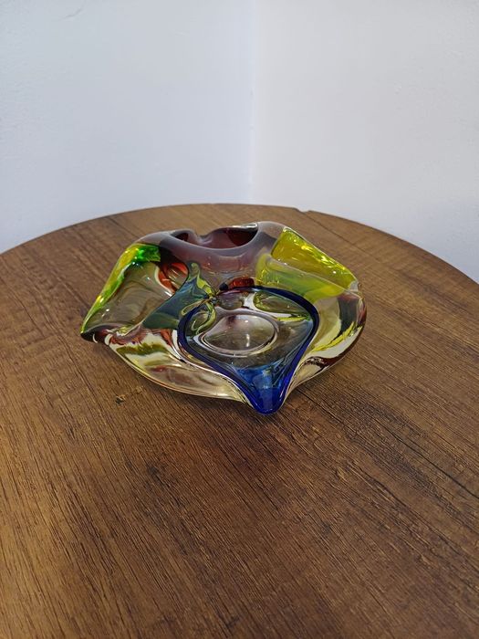 Accesoriu decorațiune sticla Bohemia Cehia 1950