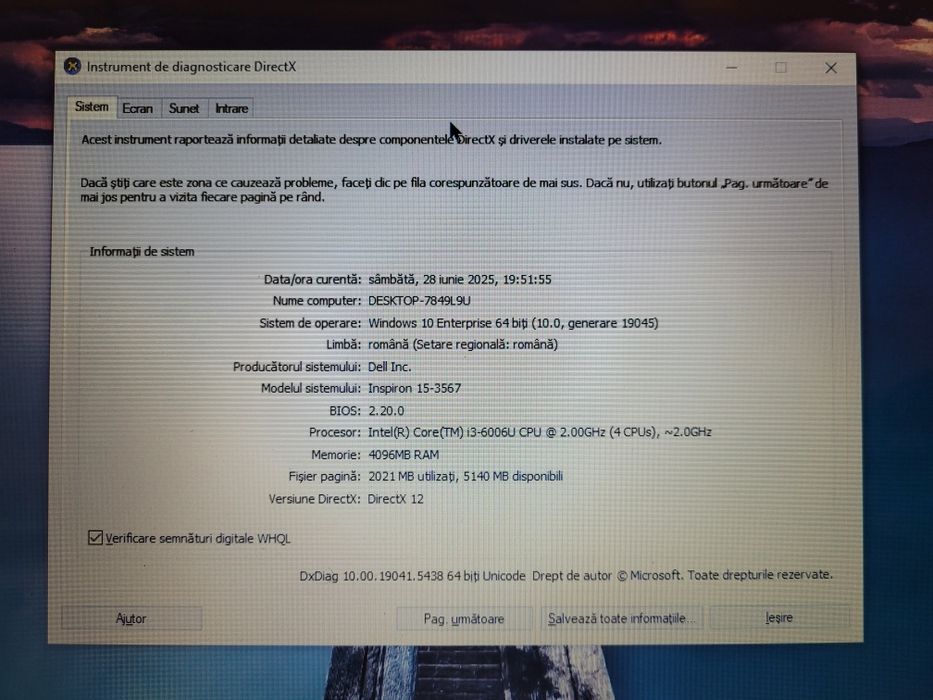 Laptop Dell Inspiron 15