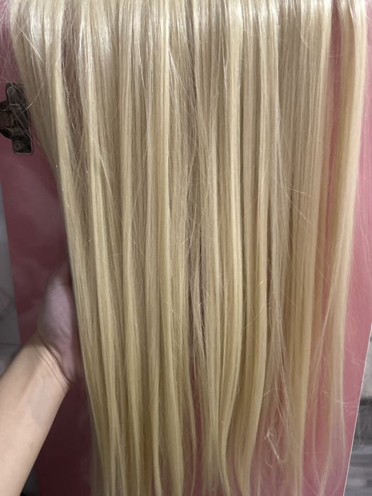 Нова висококачествена руса коса – 7 реда, 160 г