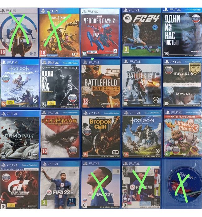 Игры для playstation 4 и ps5 на дисках в наличии в Кокшетау