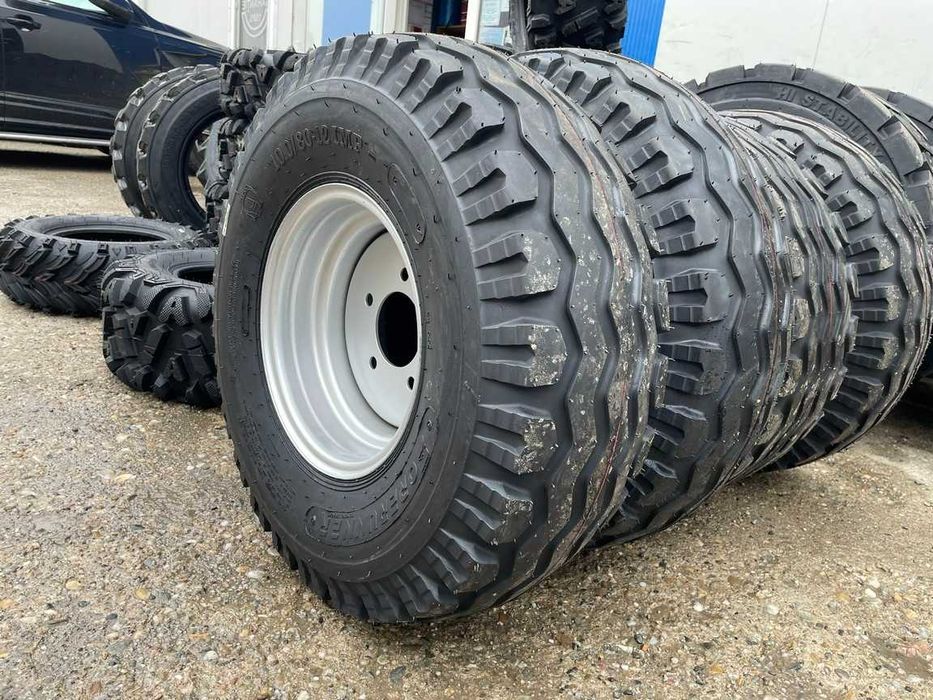 Anvelope noi de mig presa cu janta montat 5 prezoane 10.0/80-12