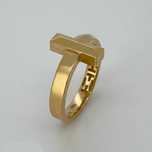 Элегантное золотое кольцо в стиле TIFFANY с пробой 750.