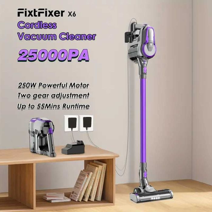 Aspirator vertical fara fir, fara sac FixtFixer X6 NOU
