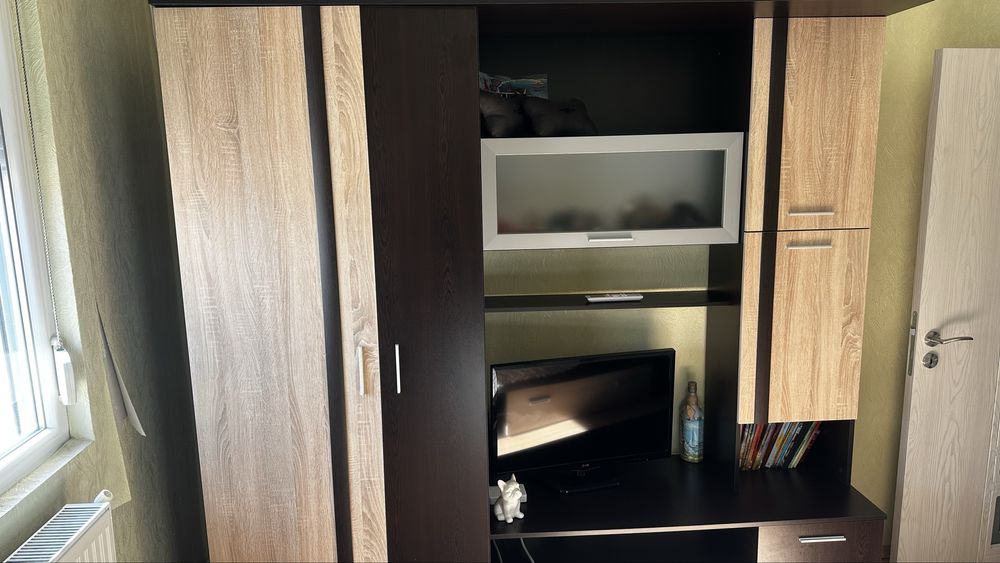 Секция за спалня и легло (приста) с матрак 120/200