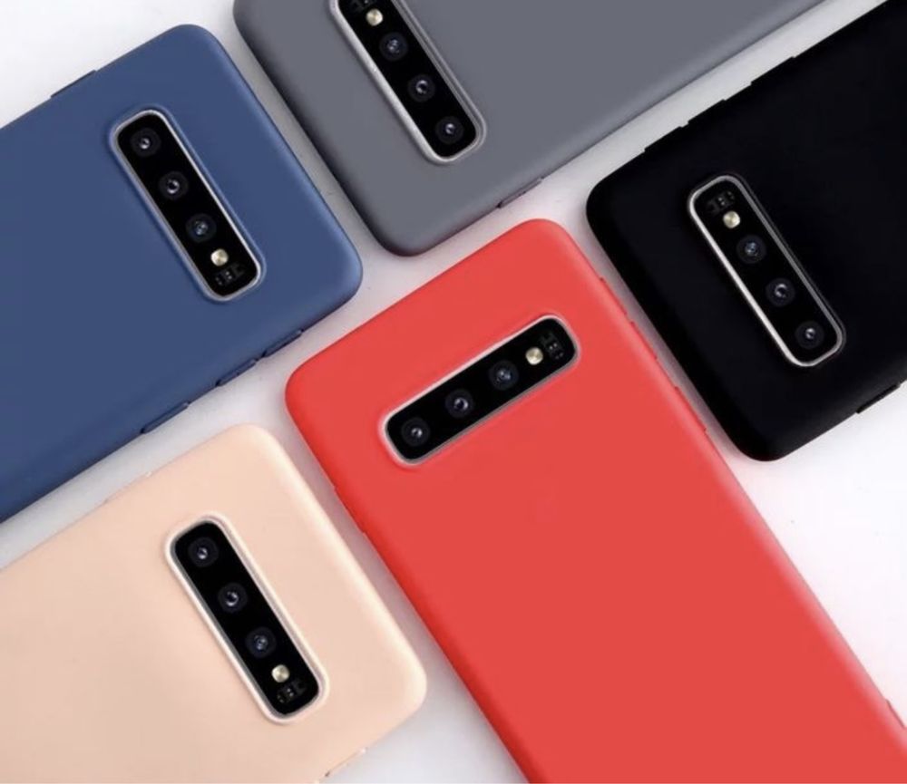 Samsung S10 S10 Plus Husa Lens Alcantara Case Silicon Catifea Interior