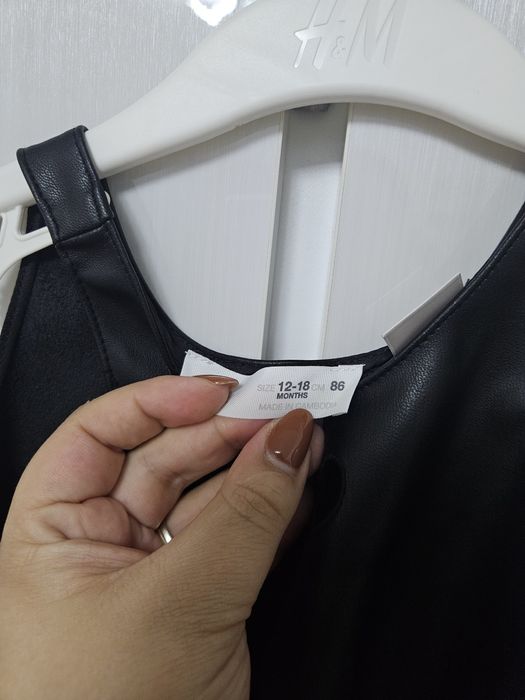 Sarafan/rochita fetita Zara piele 12-18 luni