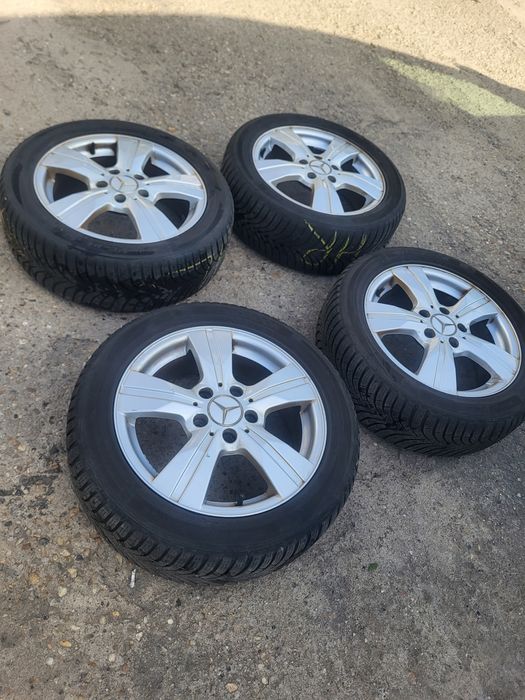 Jante Mercedes Benz 5×112 anvelope  iarna 195 55 16