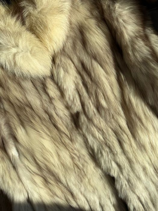 Палто от сива лисица