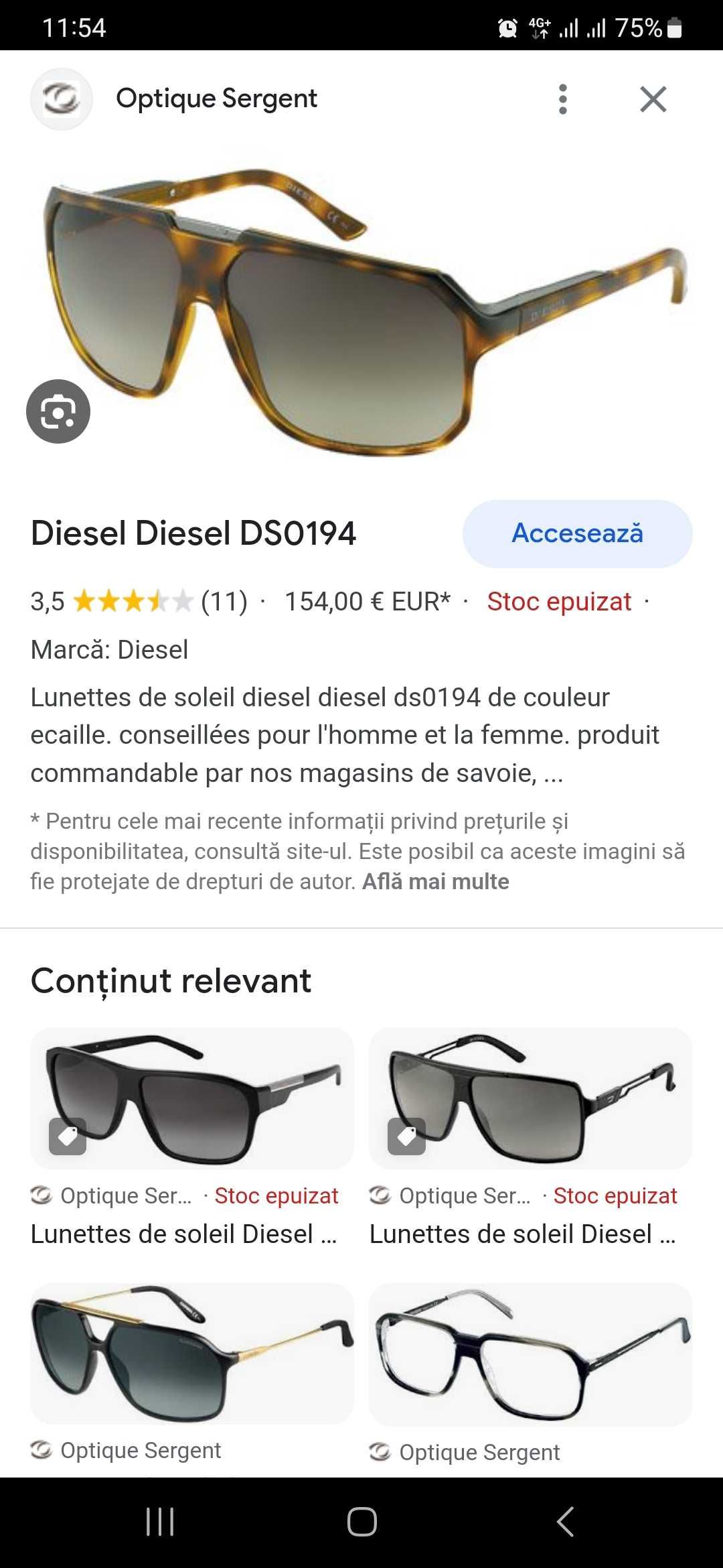 Ochelari soare Diesel originali