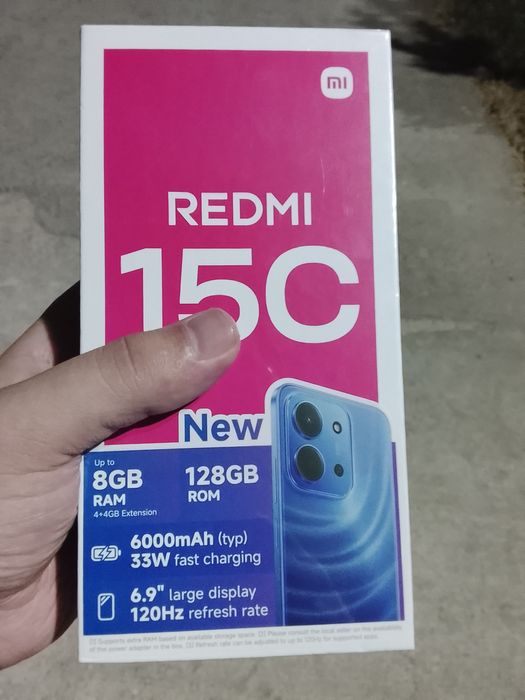 Redmi 15 c yangi ochilmagan