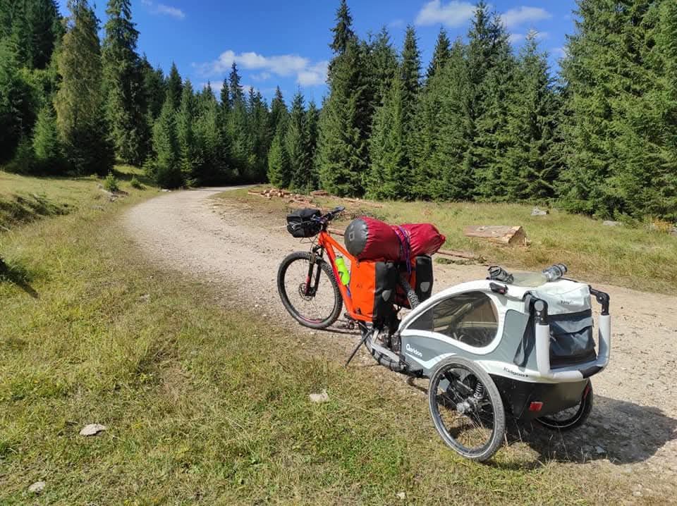 Remorca de bicicleta / carucior pentru 1 copil - Qeridoo Kidgoo 1