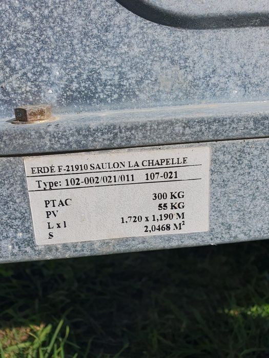 Remorcă Erde 102