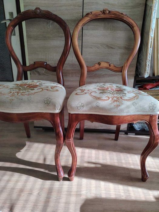 Продавам столове - резбовани в бароков стил