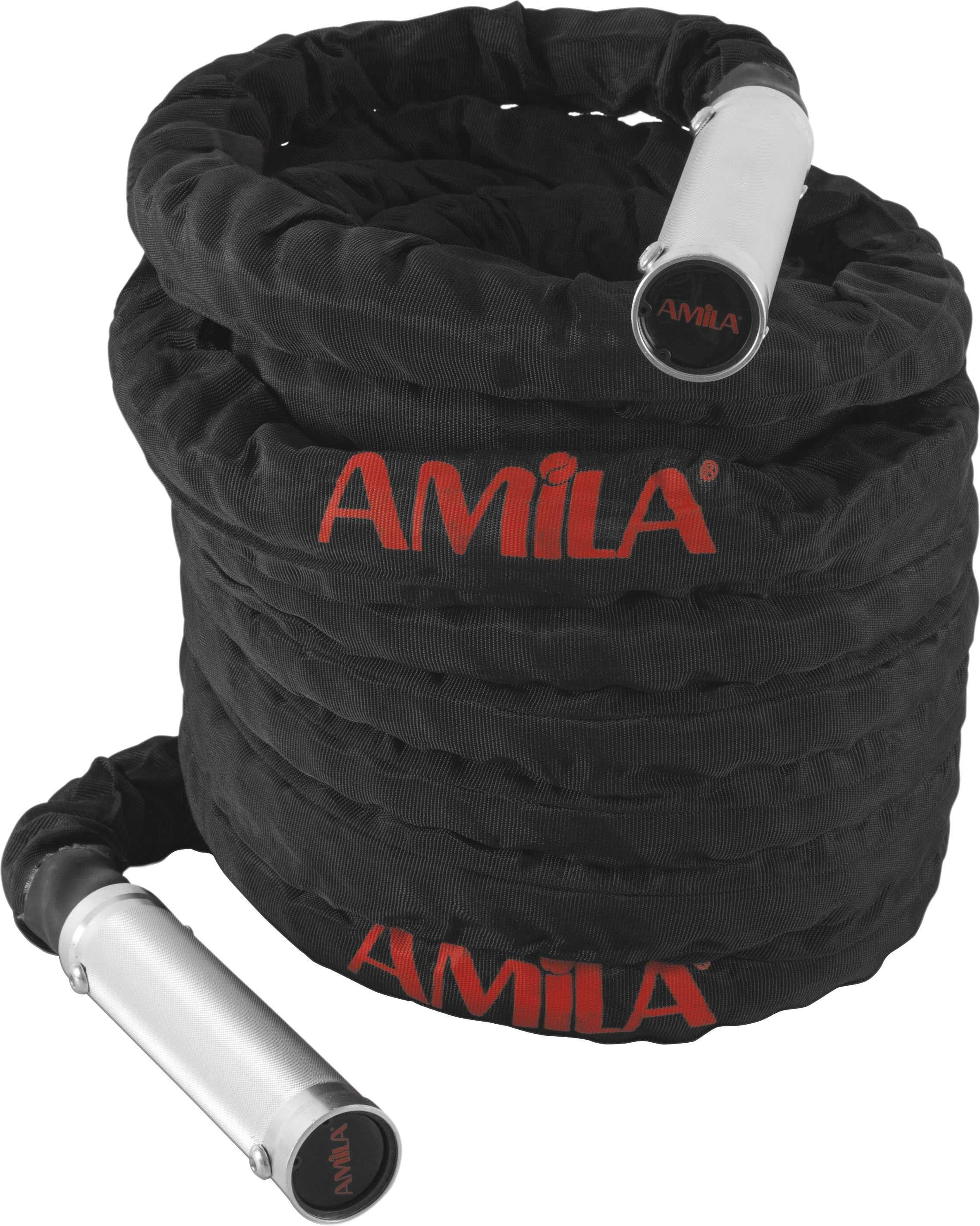 Бойно Въже за Кросфит Amila Battle Rope Alu 15 м, Въже за Тренировка