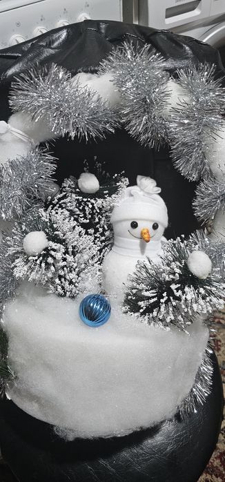 Новогодняя корзина ручной работы