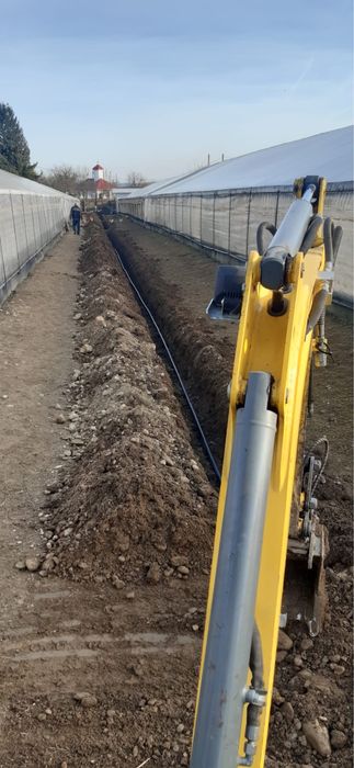 Inchiriez miniexcavator excavator, sapaturi, fose, canalizari