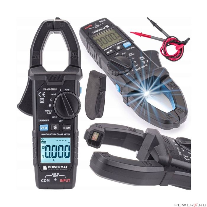 Multimetru, aparat de masura 600V, tip cleste Powermat
