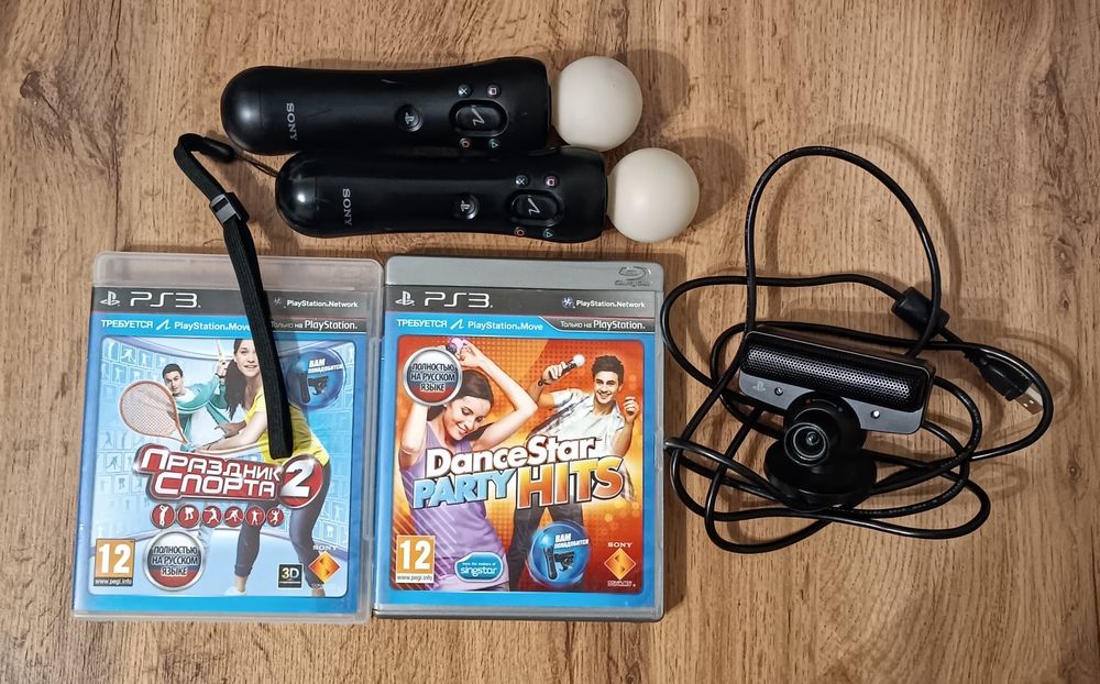 Playstation 3 move с играми на дисках