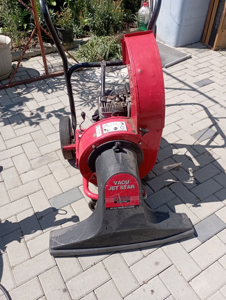 Aspirator de curte pe benzina