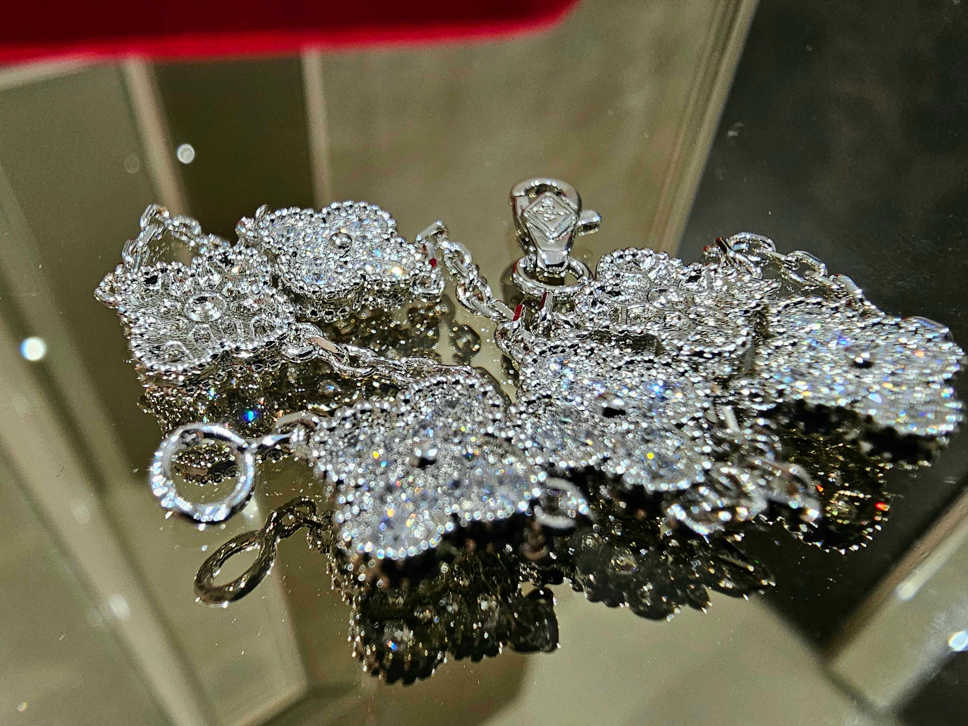 Van Cleef & Arpels VCA Silver 6 Motifs Sweet Alhambra Дамска Гривна