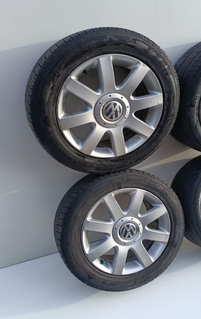 Set jante aliaj cu anvelope m+s, 5 X 112 / Kumho 205/55 R16 Volkswage