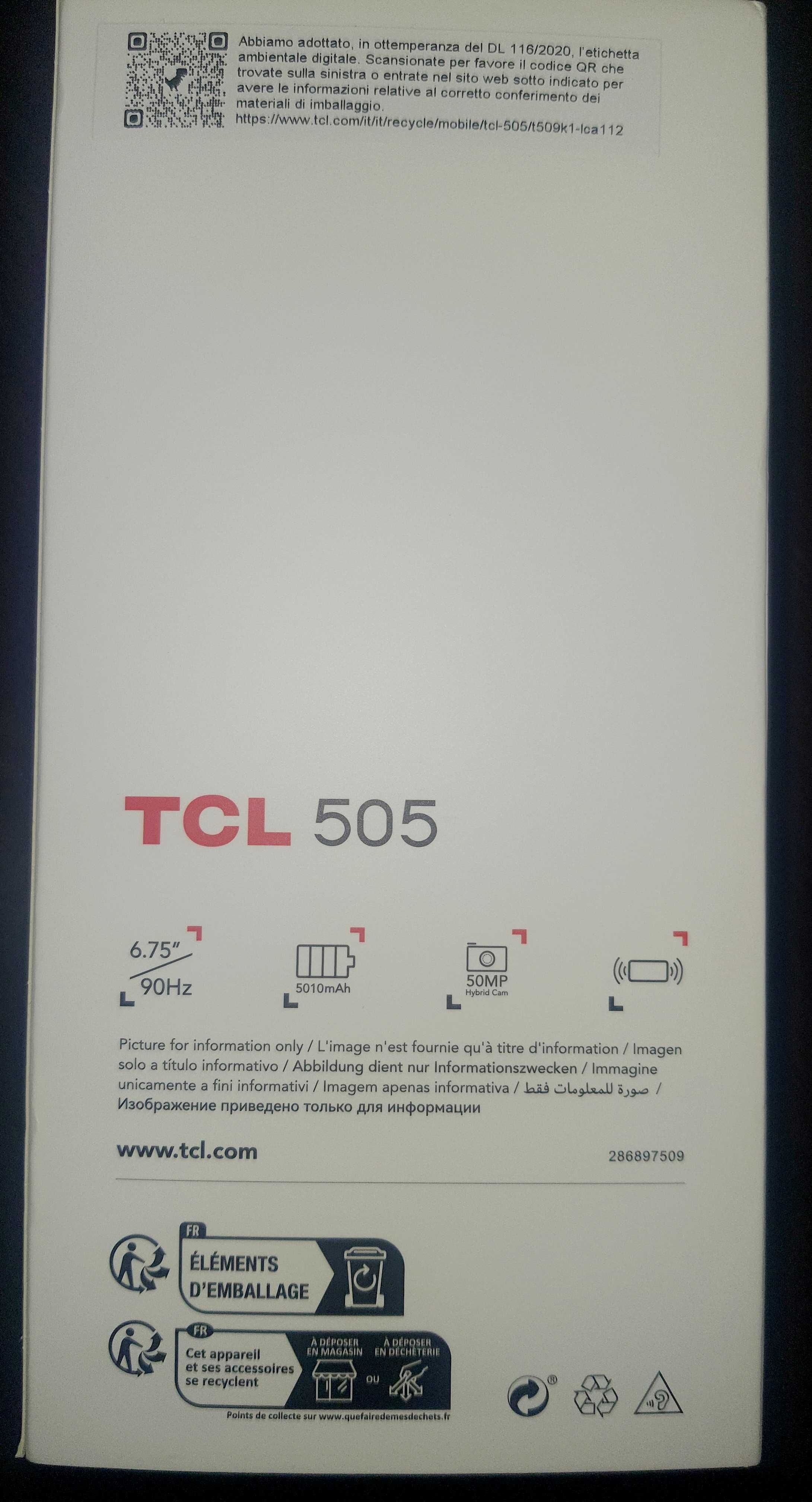 TCL 505 – 8GB RAM/128GB ROM, 50MP - Неразопакован с 24м. гаранция