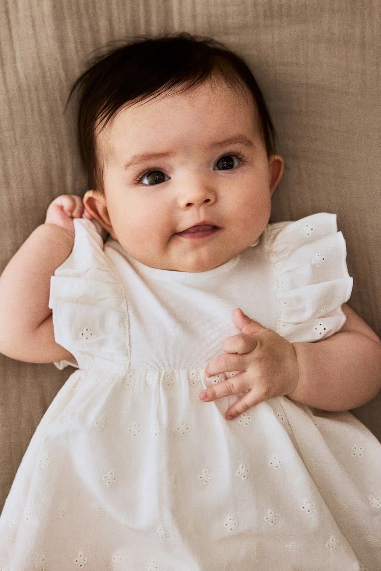 Рокля-боди с волани от h&m