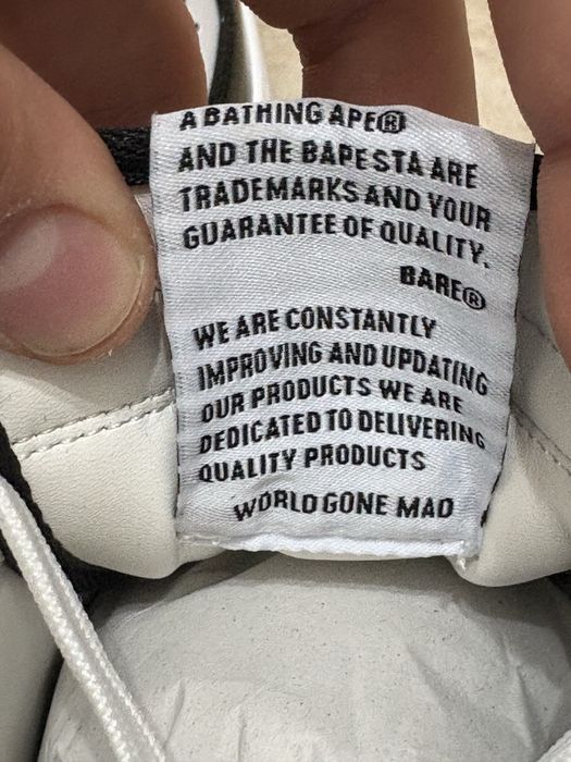 Bape sta 42 noi negru/alb