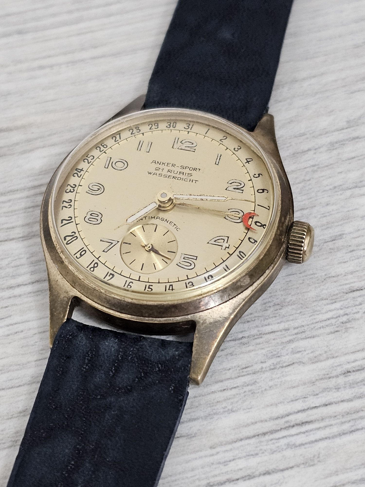 Ceas Anker Sport Pointer Date 1950 Vintage de colectie Rar